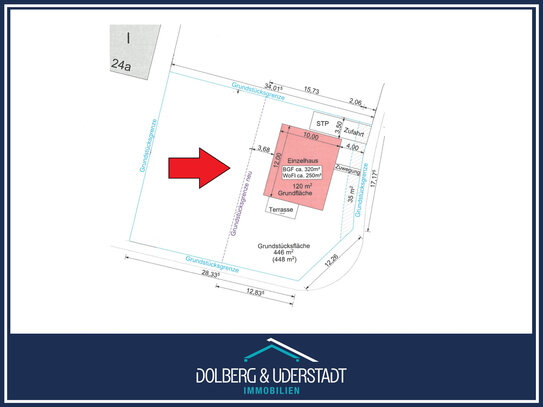 Attraktives ca. 446 qm Eckbaugrundstück für ein Einfamilienhaus in zentraler Lage von Duvenstedt