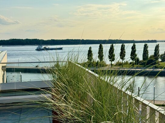 Exklusive 5-6 Zi. Penthouse-Wohnung mit Elbblick: Schulauer Hafenterrassen