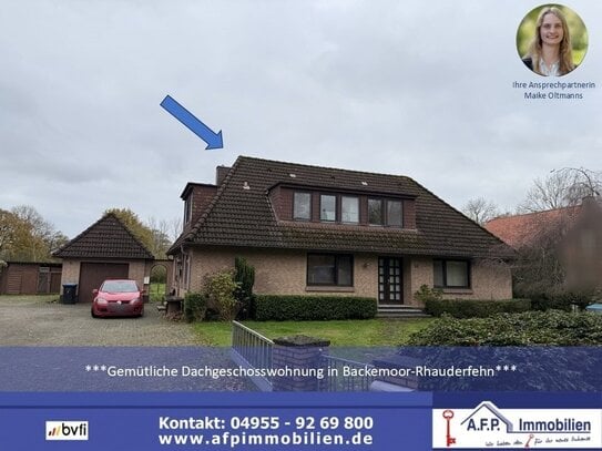 ***Gemütliche Dachgeschosswohnung in Backemoor-Rhauderfehn***