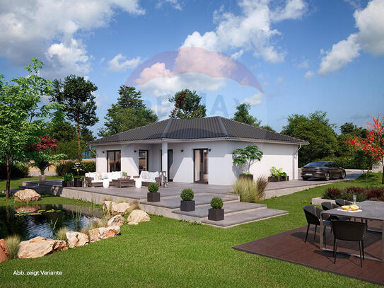 Massiver 116 m² Bungalow mit ca. 600 m² Grundstück im neuen Baugebiet am Ortsrand von Hermsdorf