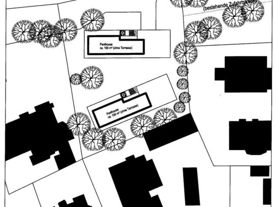 Baureifes Grundstück mit Baugenehmigung, ca. 2.000 m² Wfl. möglich, ruhige Grünlage, gute Zufahrt, Nähe Fürth