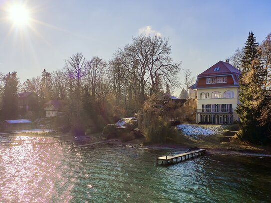 Exklusive Wohnung am See mit privatem Seezugang und traumhaftem Ausblick