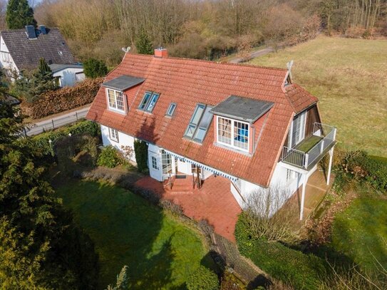 Helles Einfamilienhaus mit idyllischem Weitblick