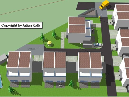 4.000 qm Baugrundstück in Worms, 7 DH (14 WE) möglich