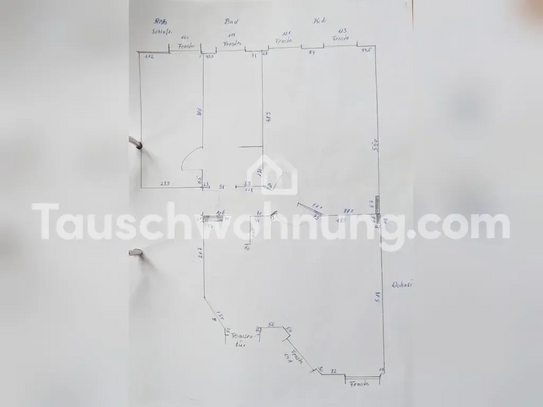 [TAUSCHWOHNUNG] 3Z-EG Wohnung sanierter Altbau, Terrasse & Garten