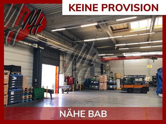 KEINE PROVISION - Lager-/Produktion (4.000 m²) & Büro (200-400 m²) zu vermieten