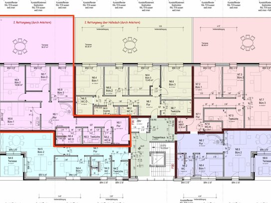 Schöne Bürofläche im Neubau ca. 104 qm (1.OG hinten links)