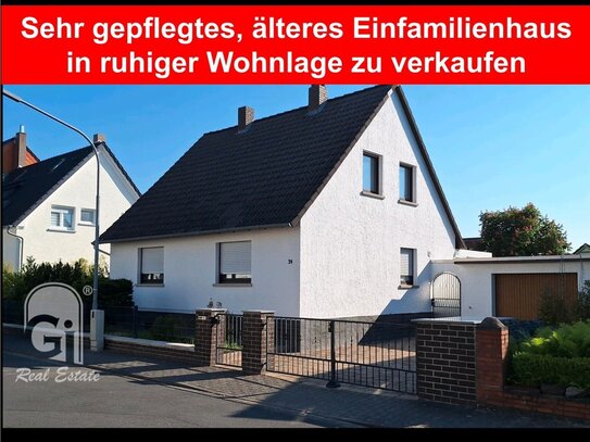 sofort bezugsfertig !!! gepflegtes, älteres Einfamilienhaus in ruhiger Wohnlage zu verkaufen