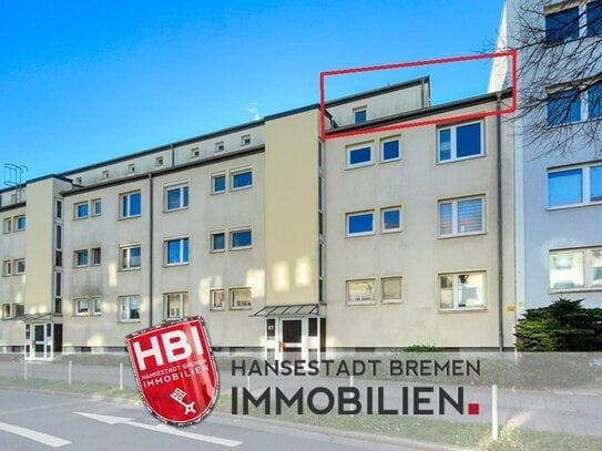 Hulsberg / 1-Zimmer-Dachgeschosswohnung mit Dachterrasse in zentraler Lage