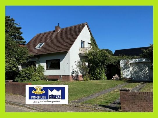 Für Handwerker! In begehrter Lage, Siedlungshaus, 6 Zimmer, Vollkeller, Garage - unrenoviert!