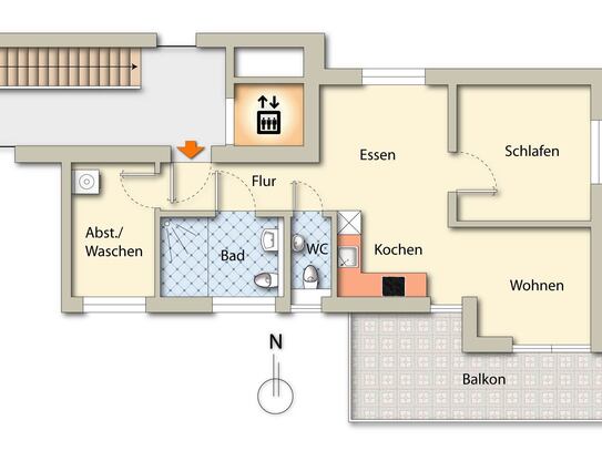 Erstbezug: Moderne 2-Zimmerwohnung mit Balkon!