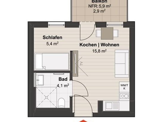 Zweitwohnung für Geschäftsleute und Wochenendheimfahrer- Schmuckkörbchen- Erstbezug *Residenz am Schlosspark*