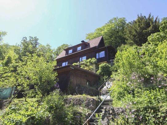 Gemütliches Einfamilienhaus auf weitläufigem Hanggrundstück in naturnaher Lage von Dresden-Rockau