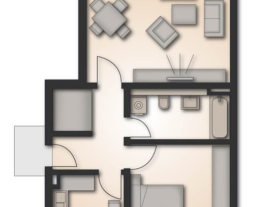 Klasse Wohnung mit Tiefgarage und 2 Balkonen - unvermietet**