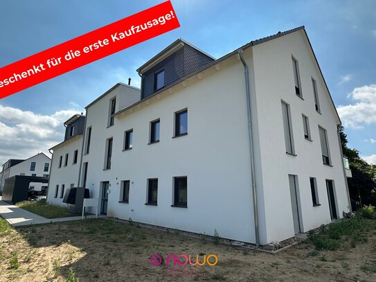 Einziehen, fertig! Neubau 3-Zim.-Wohnung. Feine Dachterrasse und Aufzug. Kein Garten, mehr Freizeit.