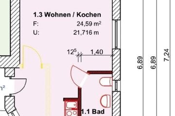 1 Zimmer Wohnung in Buchholz - Schlingmühle