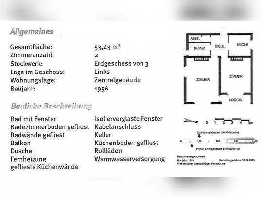 [TAUSCHWOHNUNG] 54m² 622€ warm Wohnung Berlin 13407 Mitte für Tausch GesoBau