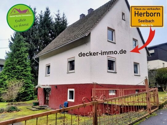 ** Familienfreundliches Wohnen in Herborn-Seelbach ** Großer Garten mit Bachlauf - Natur Pur **