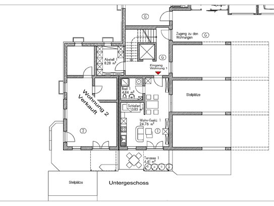 1-Zimmer-Wohnung mit Terrasse zum Kauf, Neubauprojekt in Ansbach-Eyb