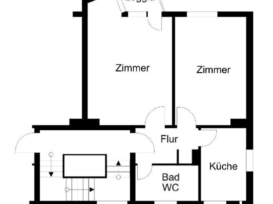 Schön aufgeteilte 2-Zimmer im 1.OG!