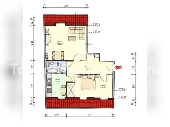 [TAUSCHWOHNUNG] Helle 2-Zimmer-Wohnung in Uhlenhorst - Nähe Außenalster