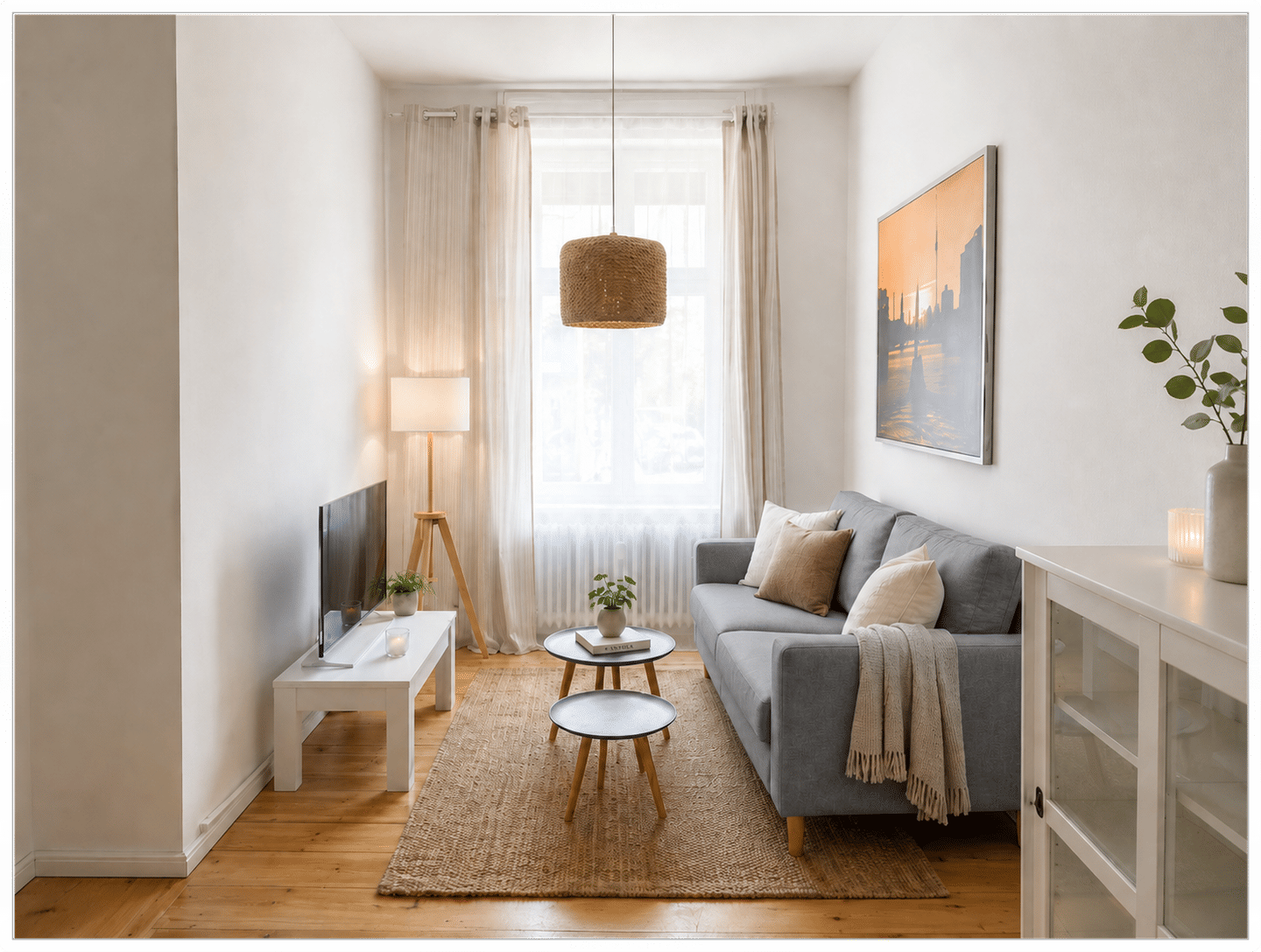 3- Zimmer Wohnung, 2 getrennte Schlafzimmer und einer großen Küche ab sofort verfügbar - Foto 1