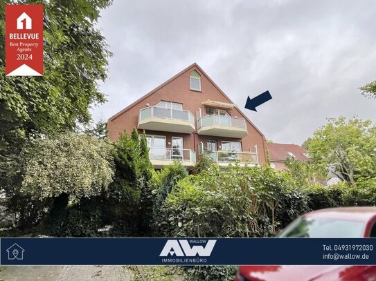 Zentral gelegene Dachgeschosswohnung mit Balkon in Emden!