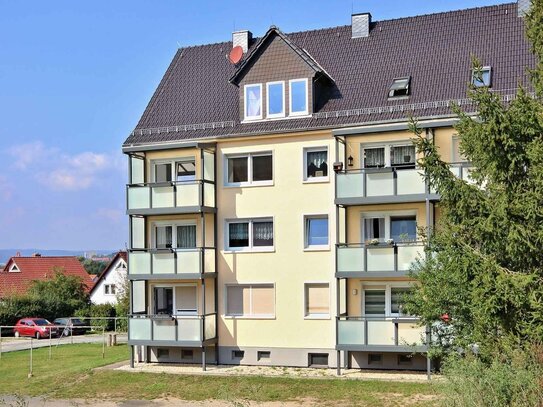 In Laasdorf: In 10 Minuten im Uni-Klinikum Lobeda - 2-Zimmer Eigentumswohnung im Grünen mit Balkon und Weitsicht