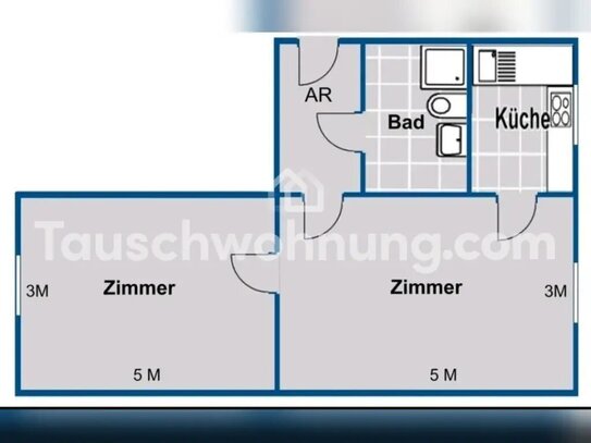 [TAUSCHWOHNUNG] Saga Wohnung 2 Zimmer gegen ab 2,5 Zimmer