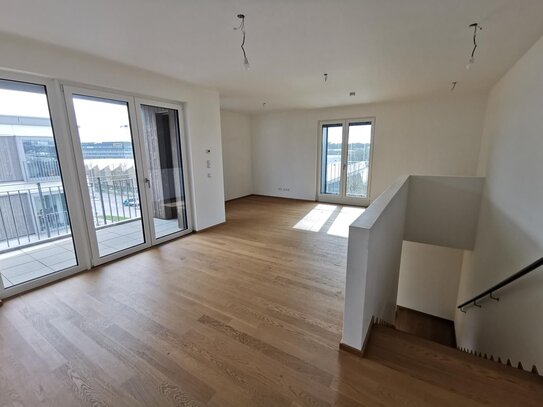 3-Zimmer Maisonette Wohnung in modernem Neubau mit EBK und Balkon