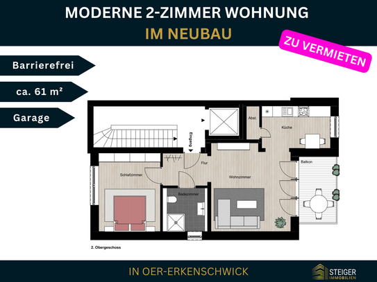 Traumhafte Barrierefreie Wohnung im Neubau inklusive Garage vor der Tür!