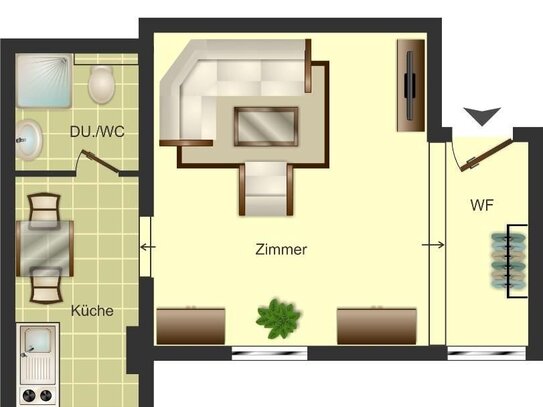 1-Zimmer-Wohnung in Münster Hiltrup