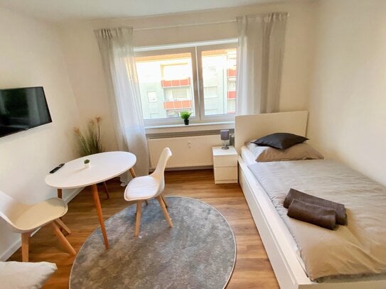 3 Zimmer Wohnung mit WLAN, 3x TV, Küche mit Essplatz, Waschmaschine, Trockner und Balkon