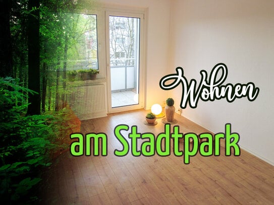 Schicke 2-Zimmer-Wohnung mit Einbauküche + großem Balkon - nähe Stadtpark gelegen!