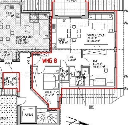 Energieeffiziente 3-Zimmer-Dachgeschosswohnung mit Balkon