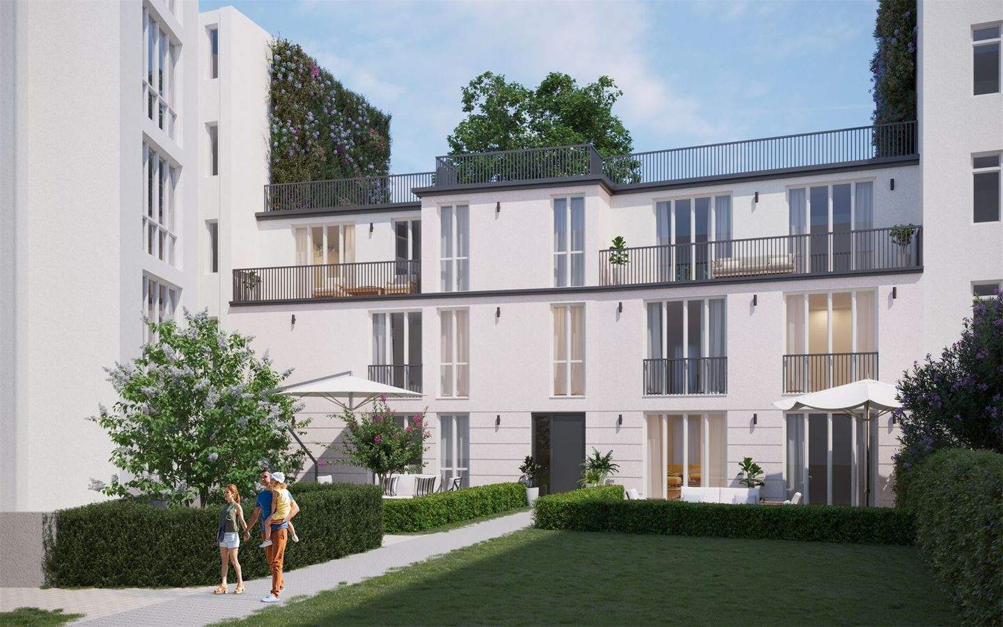 Berlin-Charlottenburg - 3 Zi - Neubaubleibe mit Terrasse und eigenem Gartenanteil