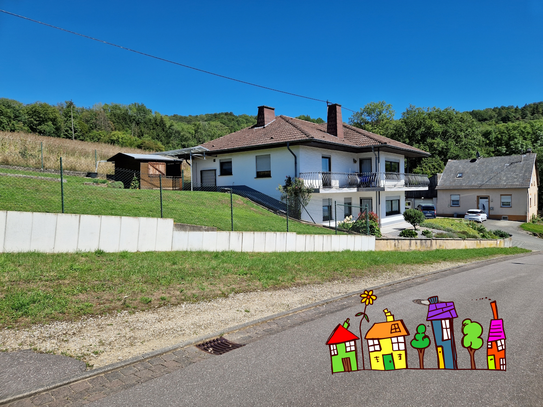 freistehendes Einfamilienhaus mit Fernblick