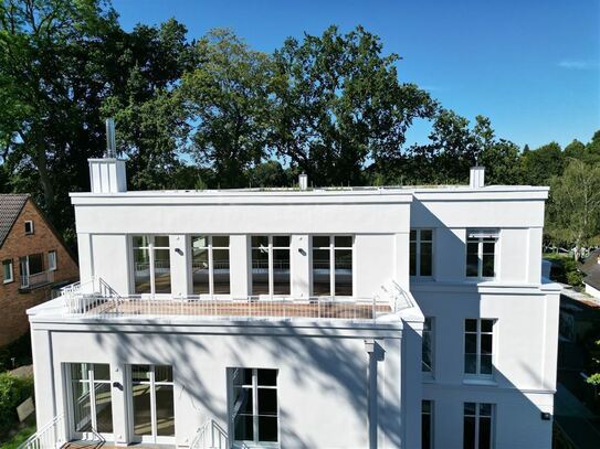 Einzugsbereites Neubau-Penthouse am Botanischen Garten und Polo Club in Klein Flottbek