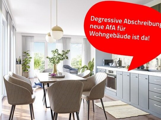 Barrierefreie 1-Zimmer Wohnung in 1. Etage mit Balkon, Erstbezug