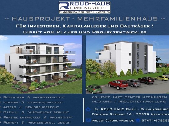 + EXKLUSIVES MEHRFAMILIENHAUS-PROJEKT! +