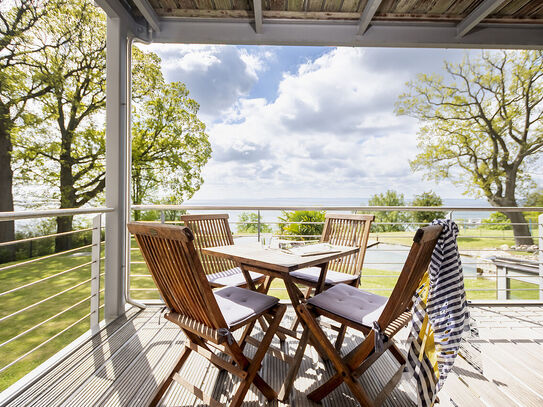 Effizienzhaus!!!! Ferienwohnung ERSTE Reihe beste Lage Altstadt Sassnitz mit Ostseeblick