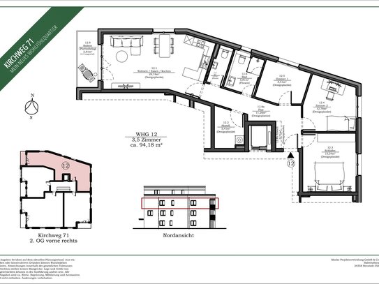 NEUBAU / Attraktive und barrierearme Wohnungen mit Balkon oder Terrasse in zentraler Lage in Henstedt-Ulzburg