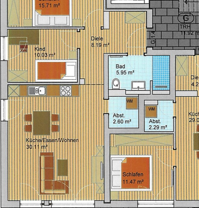 3-Zimmer Wohnung am Stadtpark in Senden-Wullenstetten zu vermieten