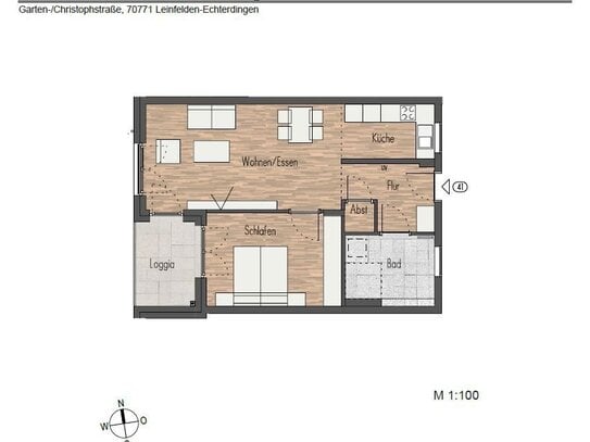 Attraktive Dachgeschosswohnung für selbstbestimmte Senioren inklusive Betreuung