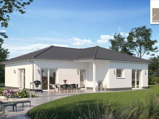 Massiver Bungalow - ebenerdig, energieeffizient und individuell (inkl. Grundstück)