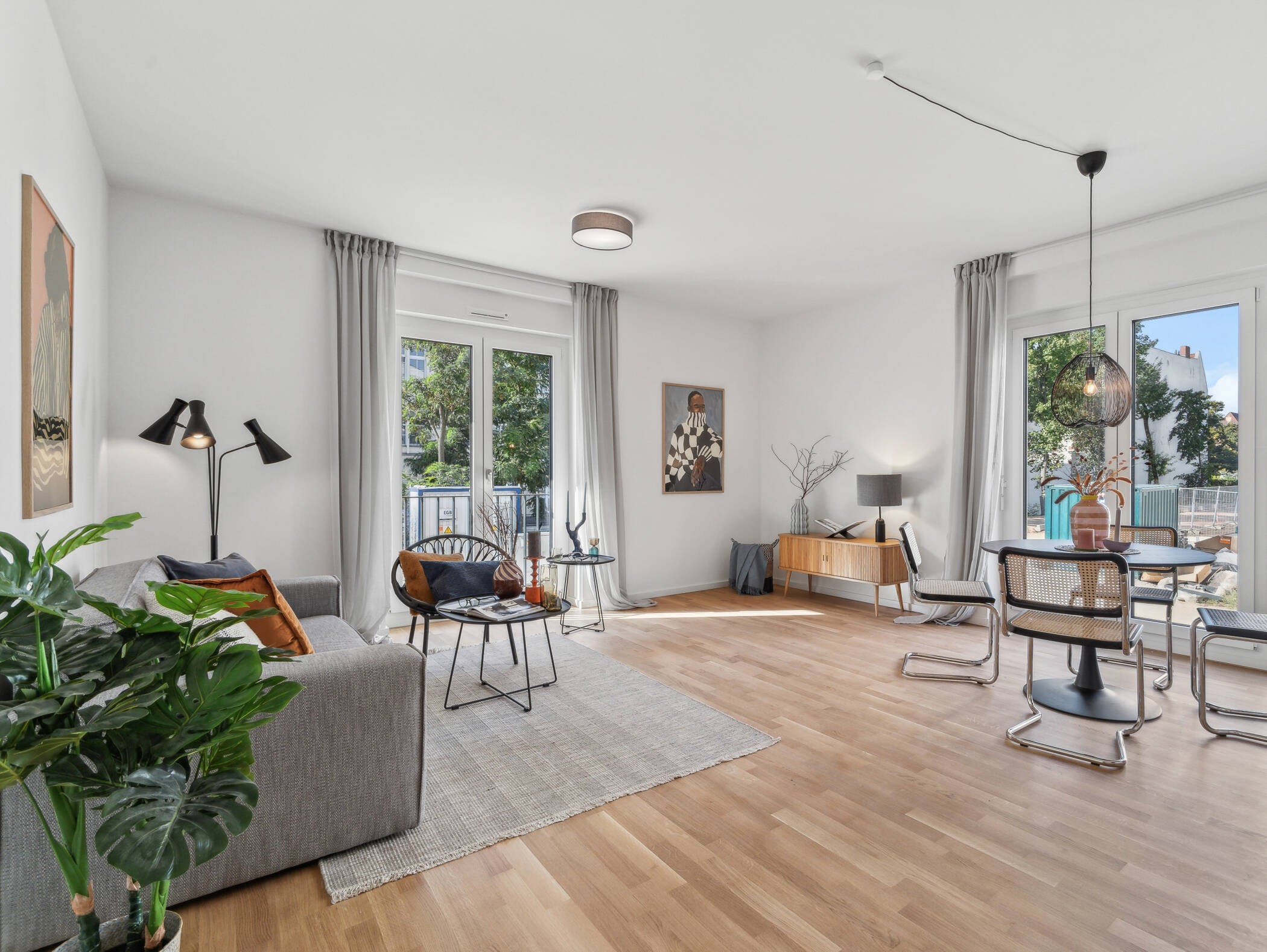 Hochwertiges Neubauapartment: 3-Zimmer-Wohnung mit schönem Balkon und Einbauküche - Photo 1