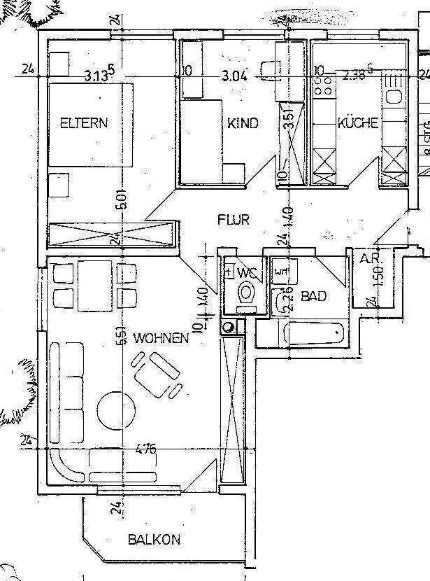                                                               freundliche, helle 3-Zimmer-Whg im 1.OG mit TG-Stellplatz                                                       in Altdorf (Landshut)