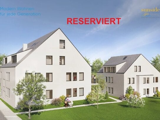 Verkaufsstart 2 Zimmer Erdgesch Wohnung mit Terrasse und Garten-Sondernutzungsrecht .KFW 55 Effizenzhaus A+ ; Neubau-Me…