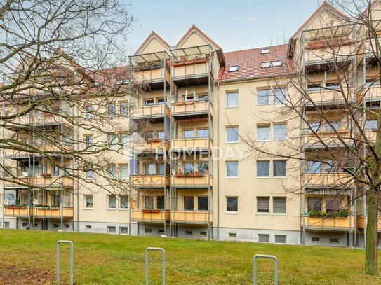 Stilvolle Dreizimmerwohnung mit Balkon und Tiefgaragenstellplatz unweit vom Erholungspark in Erfurt