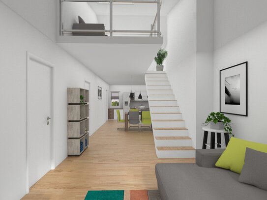 Heute kaufen - morgen einziehen ! Wunderschöne 3 Zimmer-Maisonette-Wohnung, große Dachterrasse (Westausrichtung), uvm...